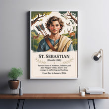 Saint Sebastian, Birthday Gifts, Housewarming Gifts, Wall Art, Catholic Art, Sacred Art