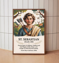 Saint Sebastian, Birthday Gifts, Housewarming Gifts, Wall Art, Catholic Art, Sacred Art
