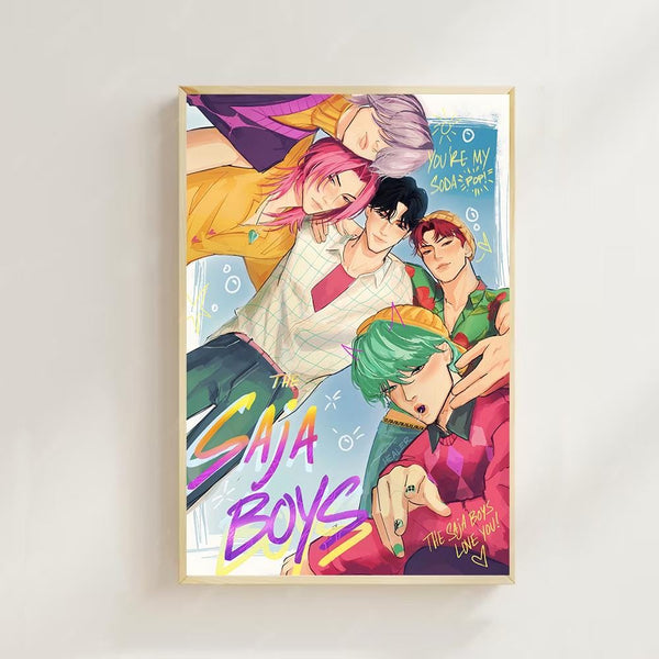 Saja boys KPop Demon Hunters (2025)--Movie  Poster(Regular Style) Art Prints,Home Decor,Vintage Movie Poster,Canvas Poster 4353052223