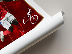 Saka Football Poster North London Football Print for Fans 4384255206