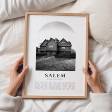 Salem Travel Poster, Salem Print, Salem Wall Art, Travel Print, Massachusetts City Art, Salem Gift, Massachusetts Decor  NA298M 4341625990