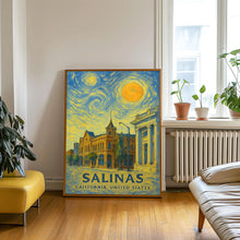 Salinas Poster Print, Salinas Travel Poster, Salinas Van Gogh Style Wall Art, Salinas, California, United States