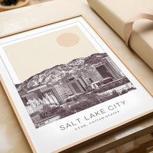 Salt Lake City Poster Print, Salt Lake City Travel Poster, Salt Lake City Minimalistic Wall Art, Salt Lake City, Utah, United States 1868249466