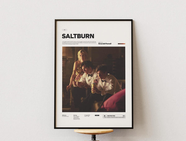 Saltburn Film Poster, Alternative Movie Wall Art, Emerald Fennell Thriller Print, Psychological Drama Decor, Cinematic Room Decor 1868447494