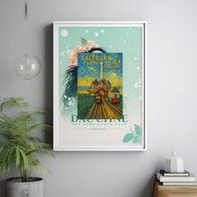 Saltburn by the Sea Travel Poster, Yorkshire Seaside Print, Saltburn Funicular, Whitby, Hartlepool, Retro Wall Art, Railway Print, Gift