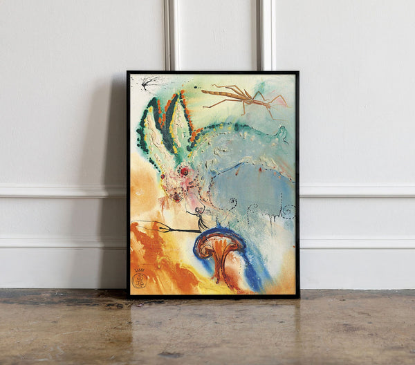 Salvador Dali Down the Rabbit Hole Print, Salvador Dali Exhibition Poster, Dali Exhibition Print, Surrealism Poster, Art Reproduction 1199304860