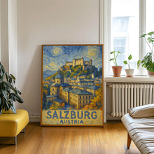 Salzburg Austrian travel poster, Salzburg City Travel Art Wall Decor, Home Decor Wall Art Travel Poster Gifts, Austrian Travel Print (2)