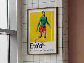 Samuel Eto'o Poster, Cameroonian Football Legend Sport Poster 1598542304