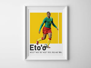 Samuel Eto'o Poster, Cameroonian Football Legend Sport Poster 1598542304