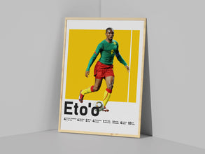 Samuel Eto'o Poster, Cameroonian Football Legend Sport Poster 1598542304