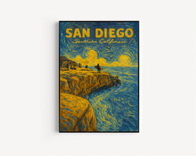 San Diego Art Print, Southern California Poster, San Diego Wall Art, San Diego Gifts, California Wall Art, California Print