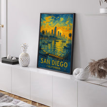 San Diego California Travel Poster, San Diego Travel Wall Poster Print, California coast Wall Art, San diego Wall Art Gallery