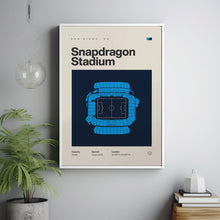 San Diego FC Poster, Snapdragon Stadium Print, Mid Century Modern Football Posters, Spo-8RDHUX