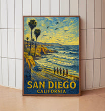 San Diego La Jolla California Coastal Travel Print, La Jolla San Diego Coast Poster Print, La Jolla San Diego Coastal Wall Art
