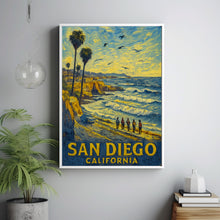 San Diego La Jolla California Coastal Travel Print, La Jolla San Diego Coast Poster Print, La Jolla San Diego Coastal Wall Art
