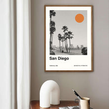 San Diego Poster  Minimalist Travel Poster  Bauhaus Poster  Retro Art Print  Wall Art  California 1571452255