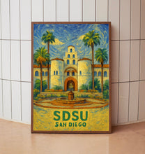 San Diego State University, SDSU School Poster, University Campus Wall Art, San Diego Travel Print, Custom Graduating Gifts