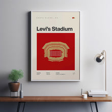 San Francisco 49ers Poster, Levi's Stadium Print, Mid Century Modern Football Poster, S-9TCI8S
