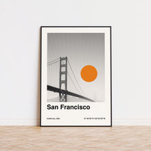 San Francisco Poster  Minimalist Travel Poster  Bauhaus Poster  Retro Art Print  Wall Art  California 1551282382