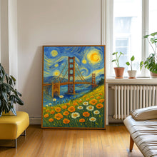 San Francisco Travel Print, San Francisco Travel Poster Print, California Golden Gate Bridge Wall Art, Travel Wall Decor