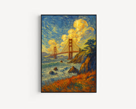 San Francisco Travel Print, San Francisco Travel Poster Print, California Golden Gate Bridge Wall Art, Travel Wall Decor1