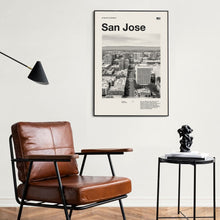 San Jose Art Print  San Jose Poster  San Jose Wall Art  Mid Century Poster  Travel Print Art  California 1588925027