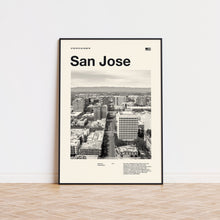 San Jose Art Print  San Jose Poster  San Jose Wall Art  Mid Century Poster  Travel Print Art  California 1588925027