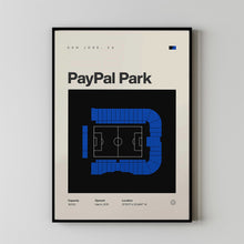 San Jose Earthquakes Poster, PayPal Park Print, MLS Poster, Mid Century Modern, Soccer-7Y4Z1Q