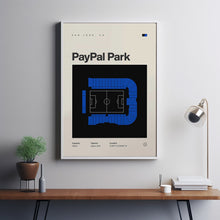 San Jose Earthquakes Poster, PayPal Park Print, MLS Poster, Mid Century Modern, Soccer-7Y4Z1Q