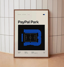 San Jose Earthquakes Poster, PayPal Park Print, MLS Poster, Mid Century Modern, Soccer-7Y4Z1Q
