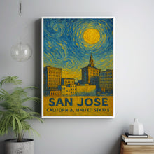 San Jose Poster Print, San Jose Travel Poster, San Jose Van Gogh Style Wall Art, San Jose, California, United States
