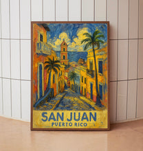 San Juan Puerto Rico Travel Print, Puerto Rico Poster, San Juan Wall Art, City Travel Poster, Personalised Gifts, Wedding Present