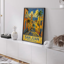 San Juan Puerto Rico Travel Print, Puerto Rico Poster, San Juan Wall Art, City Travel Poster, Personalised Gifts, Wedding Present