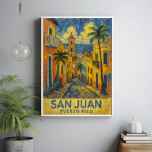 San Juan Puerto Rico Travel Print, Puerto Rico Poster, San Juan Wall Art, City Travel Poster, Personalised Gifts, Wedding Present