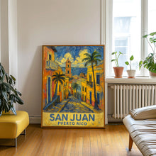 San Juan Puerto Rico Travel Print, Puerto Rico Poster, San Juan Wall Art, City Travel Poster, Personalised Gifts, Wedding Present
