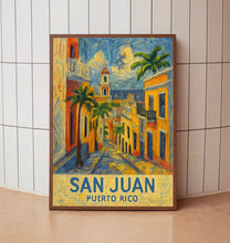 San Juan Puerto Rico Travel Print, Puerto Rico Poster, San Juan Wall Art, City Travel Poster, Personalised Gifts, Wedding Present2