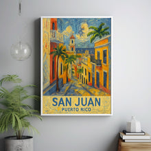San Juan Puerto Rico Travel Print, Puerto Rico Poster, San Juan Wall Art, City Travel Poster, Personalised Gifts, Wedding Present2
