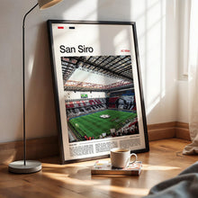 San Siro Football Poster AC Milan Football Art Print 4394628820