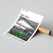 San Siro Football Poster AC Milan Football Art Print 4394628820