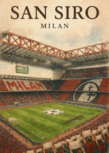 San Siro Stadium Watercolor Print – Milan Football Poster 4410258685