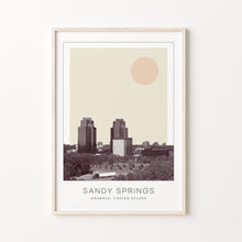 Sandy Springs Poster Print, Sandy Springs Travel Poster, Sandy Springs Minimalistic Wall Art, Sandy Springs, Georgia, United States 1868248050