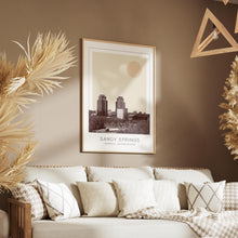 Sandy Springs Poster Print, Sandy Springs Travel Poster, Sandy Springs Minimalistic Wall Art, Sandy Springs, Georgia, United States 1868248050