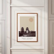 Sandy Springs Poster Print, Sandy Springs Travel Poster, Sandy Springs Minimalistic Wall Art, Sandy Springs, Georgia, United States 1868248050