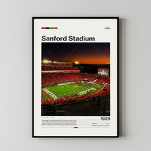 Sanford Stadium Poster, Georgia Bulldogs Poster Print, NCAA Stadium Poster, CFB Art,Football Fan Gift