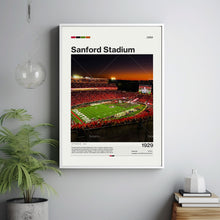 Sanford Stadium Poster, Georgia Bulldogs Poster Print, NCAA Stadium Poster, CFB Art,Football Fan Gift