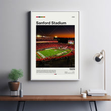Sanford Stadium Poster, Georgia Bulldogs Poster Print, NCAA Stadium Poster, CFB Art,Football Fan Gift