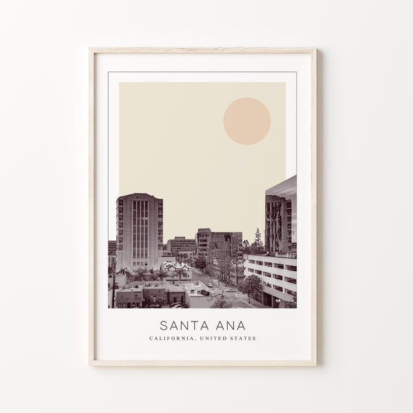Santa Ana Poster Print, Santa Ana Travel Poster, Santa Ana Minimalistic Wall Art, Santa Ana, California, United States 1882436655