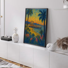Santa Monica California Travel Print Wall Art, Santa Monica Travel Poster, California Travel Poster, Los Angeles Travel Home Décor Wall Art