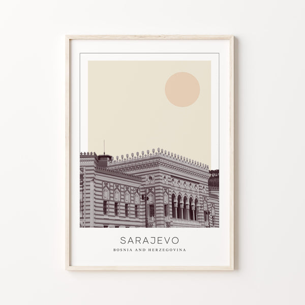 Sarajevo Poster Print, Sarajevo Travel Poster, Sarajevo Minimalistic Wall Art, Sarajevo, Bosnia and Herzegovina 1882437479