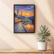 Sarajevo Travel Poster Wall Art, Travel Print of Sarajevo, Bosnia, Sarajevo Wall Art Gift 1